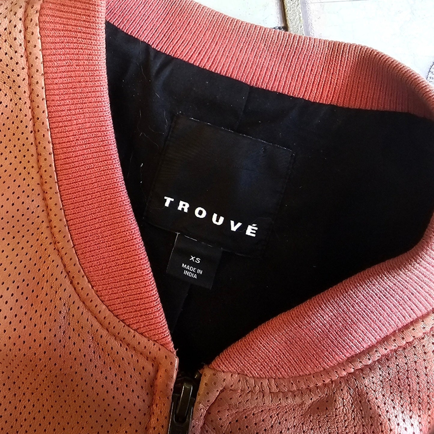 Women's Pink Trouvè Vintage Bomber Jacket