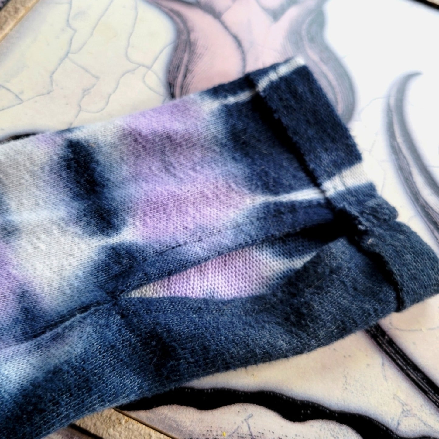 Free People Tie Dye Long Sleeve Mock Neck Top