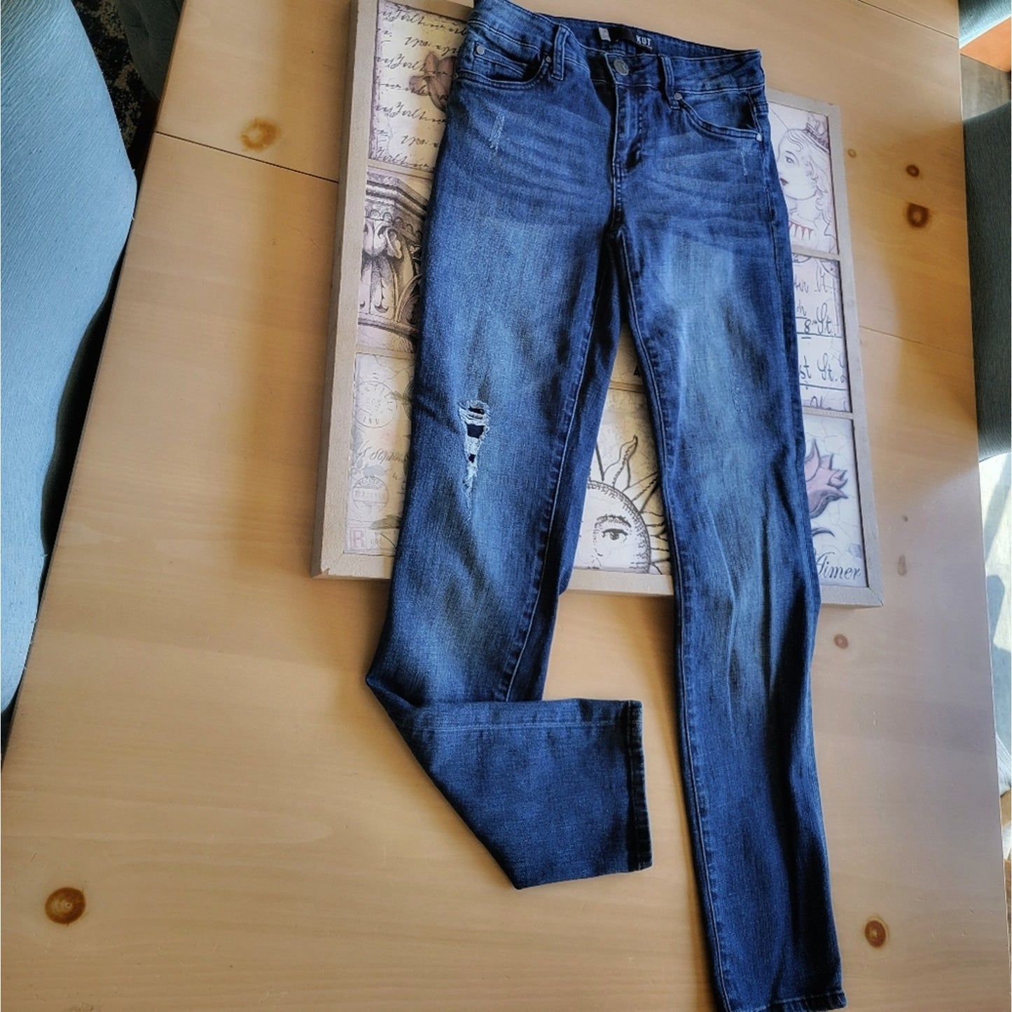 Dark Wash Catherine Boyfriend Kut from the Kloth Jean's