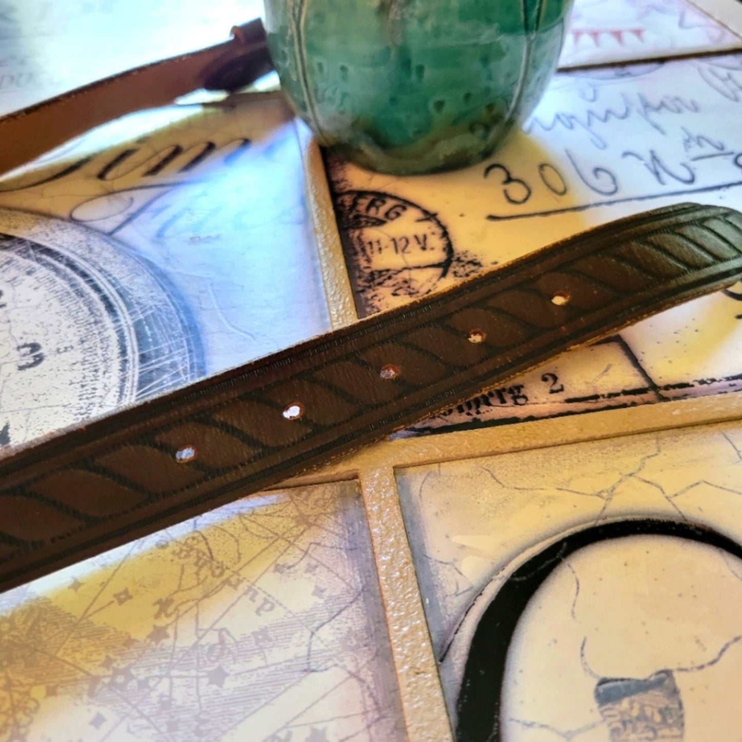 Lyntone Leather Hand Finished Cow Hide 36" Belt