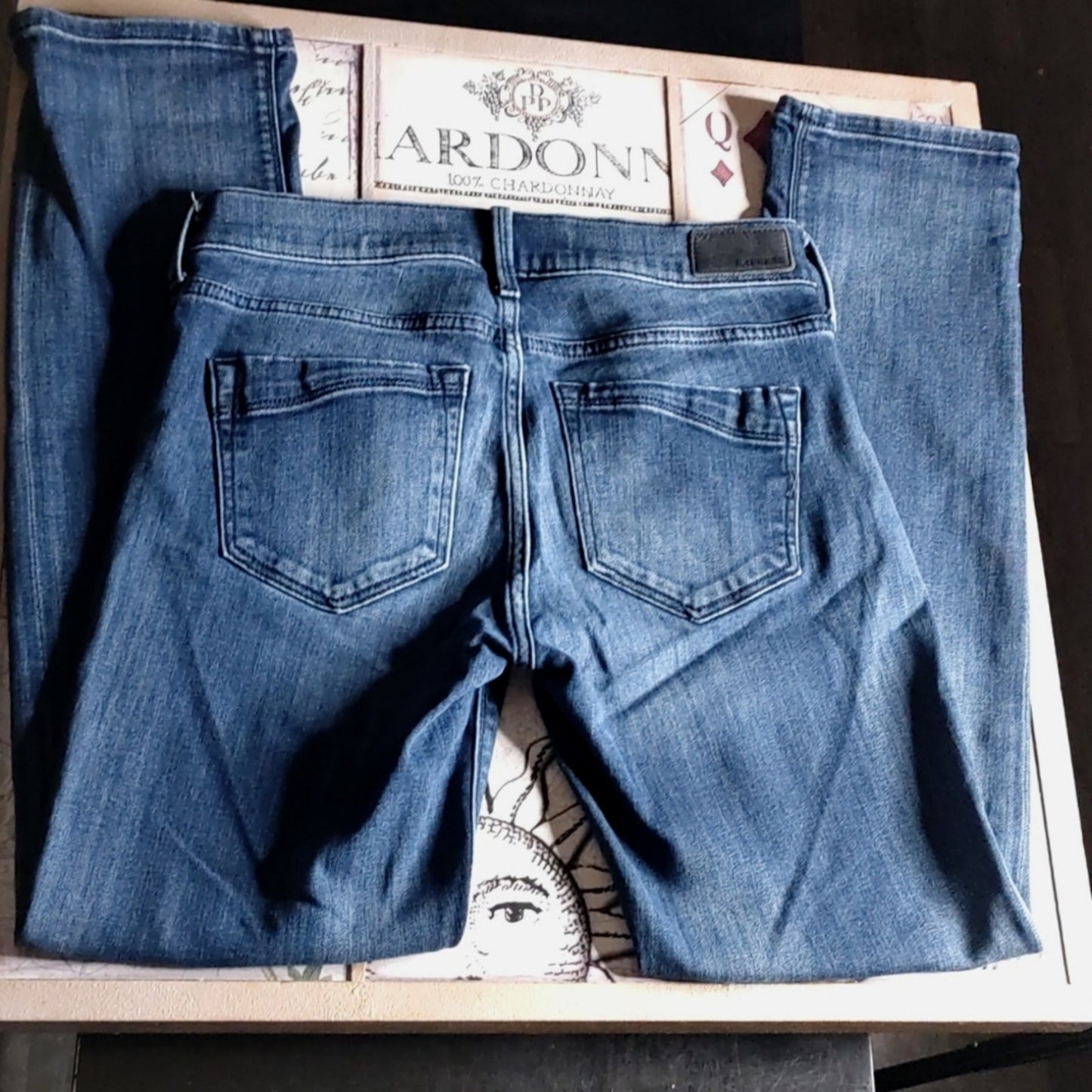 Express Mid Rise Cropped Skinny Jeans