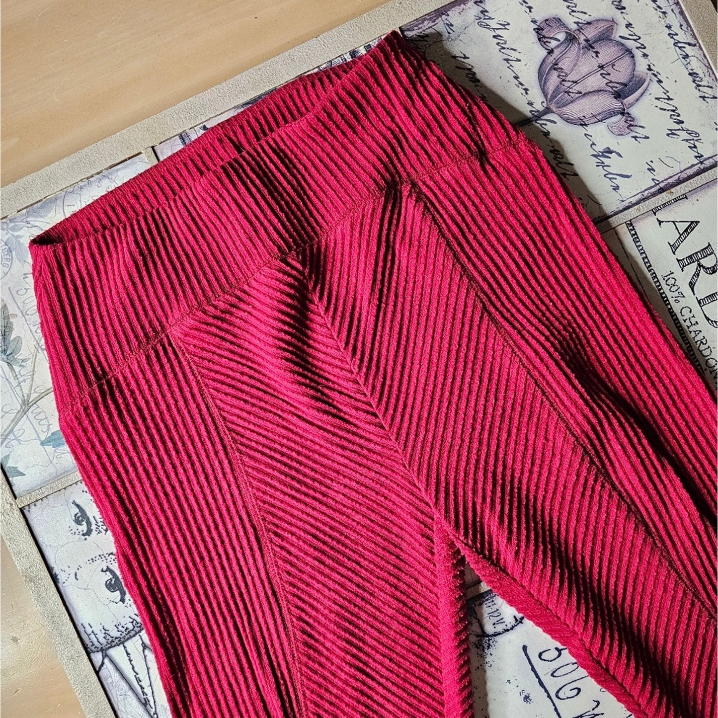 RED Urban Outfitters Flare Out from Under Stretchy Leggings