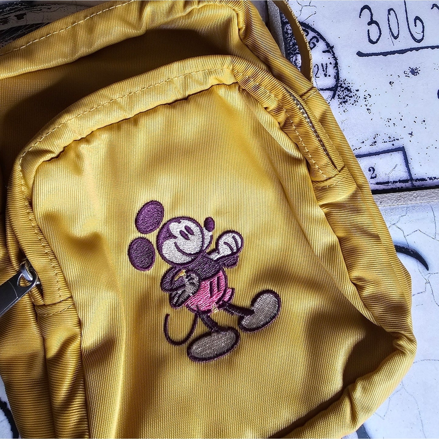 Disney Store Mickey Mouse Genuine Mouse wear Yellow Crossbody Bag