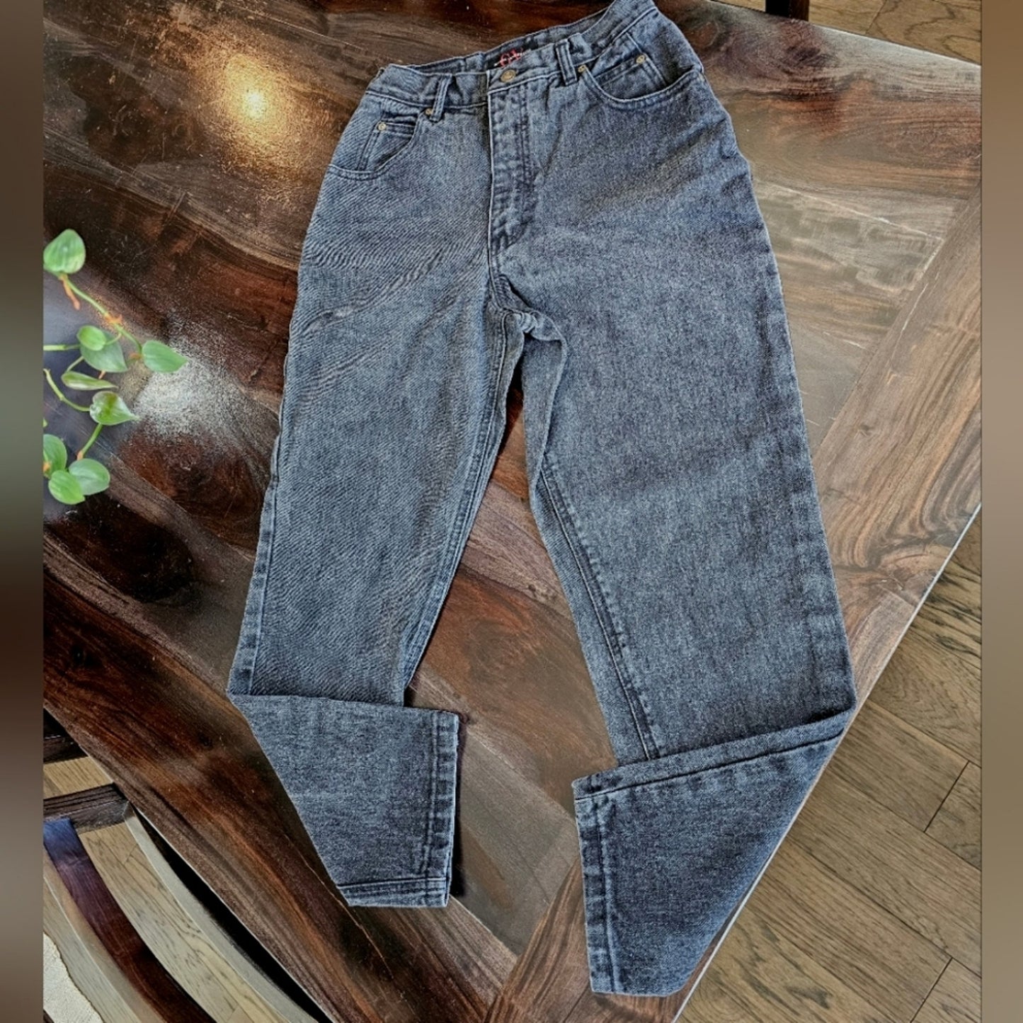 Gloria Vanderbilt Faded Black Vintage High-Rise Jean's