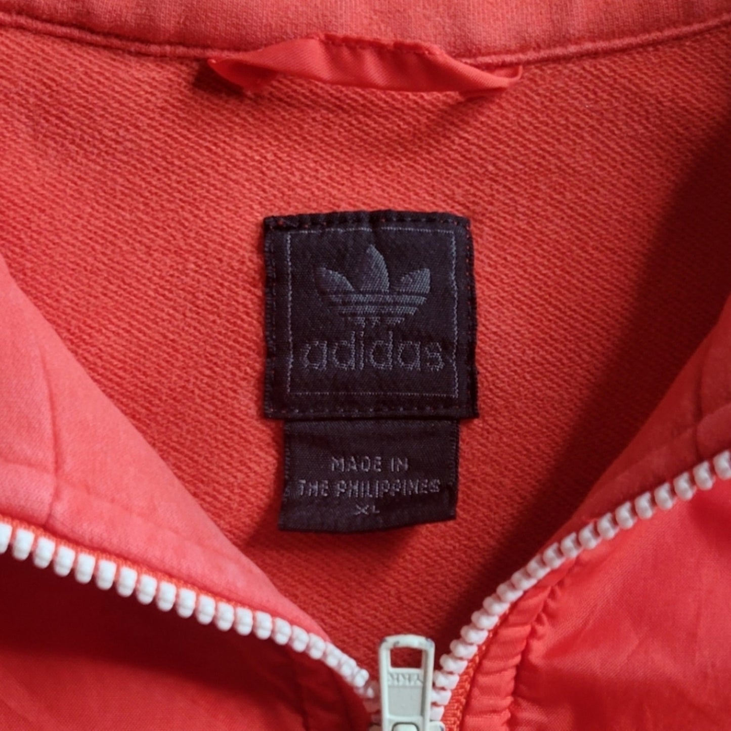 Adidas Red Vintage Long Sleeve Zip-Up Jacket