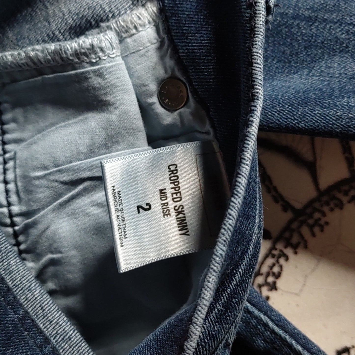Express Mid Rise Cropped Skinny Jeans
