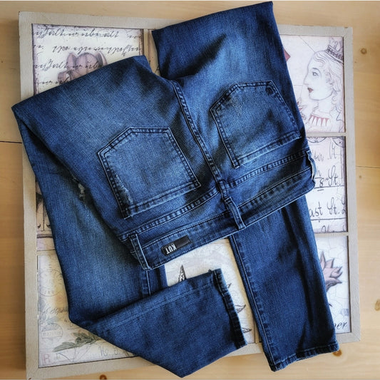 Dark Wash Catherine Boyfriend Kut from the Kloth Jean's