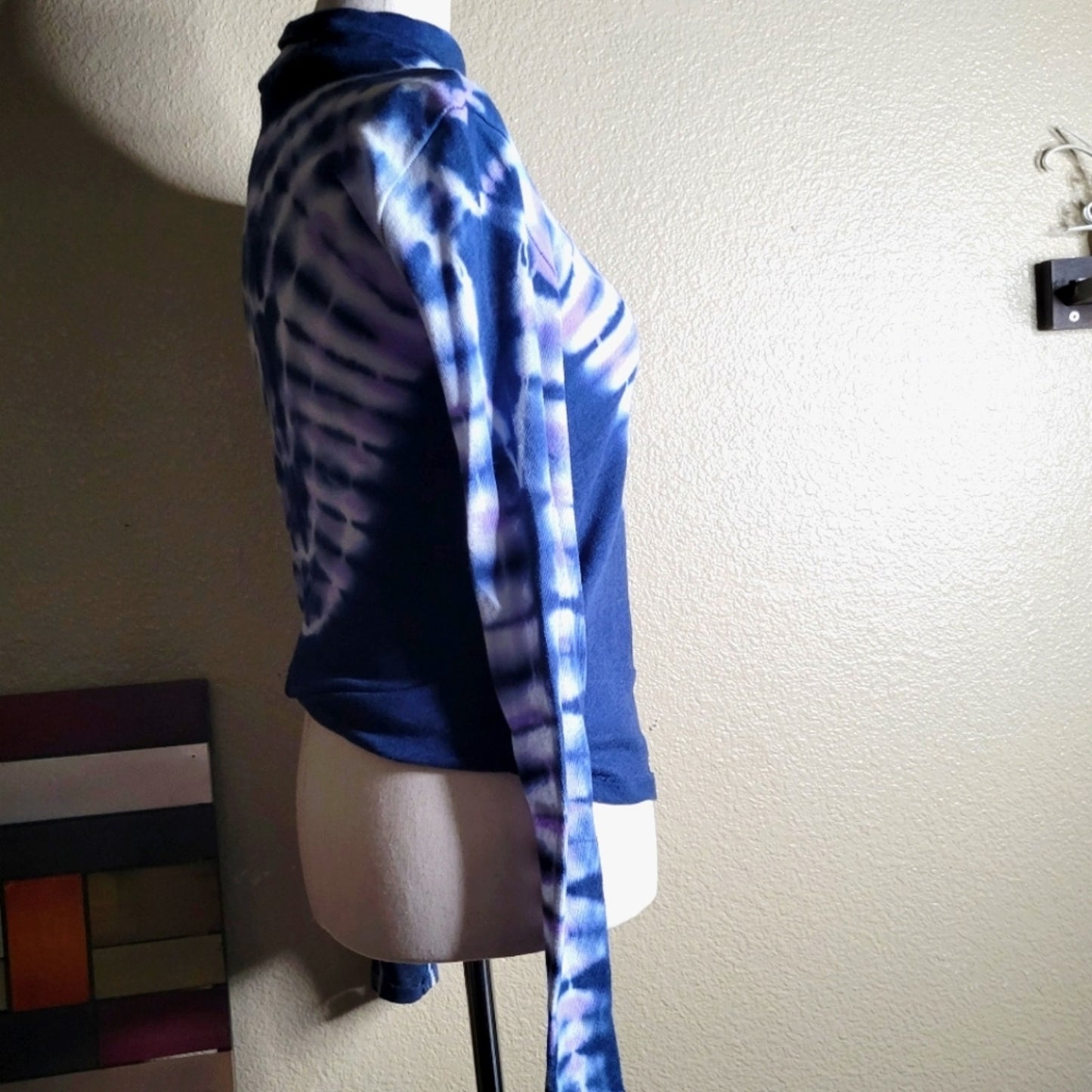 Free People Tie Dye Long Sleeve Mock Neck Top