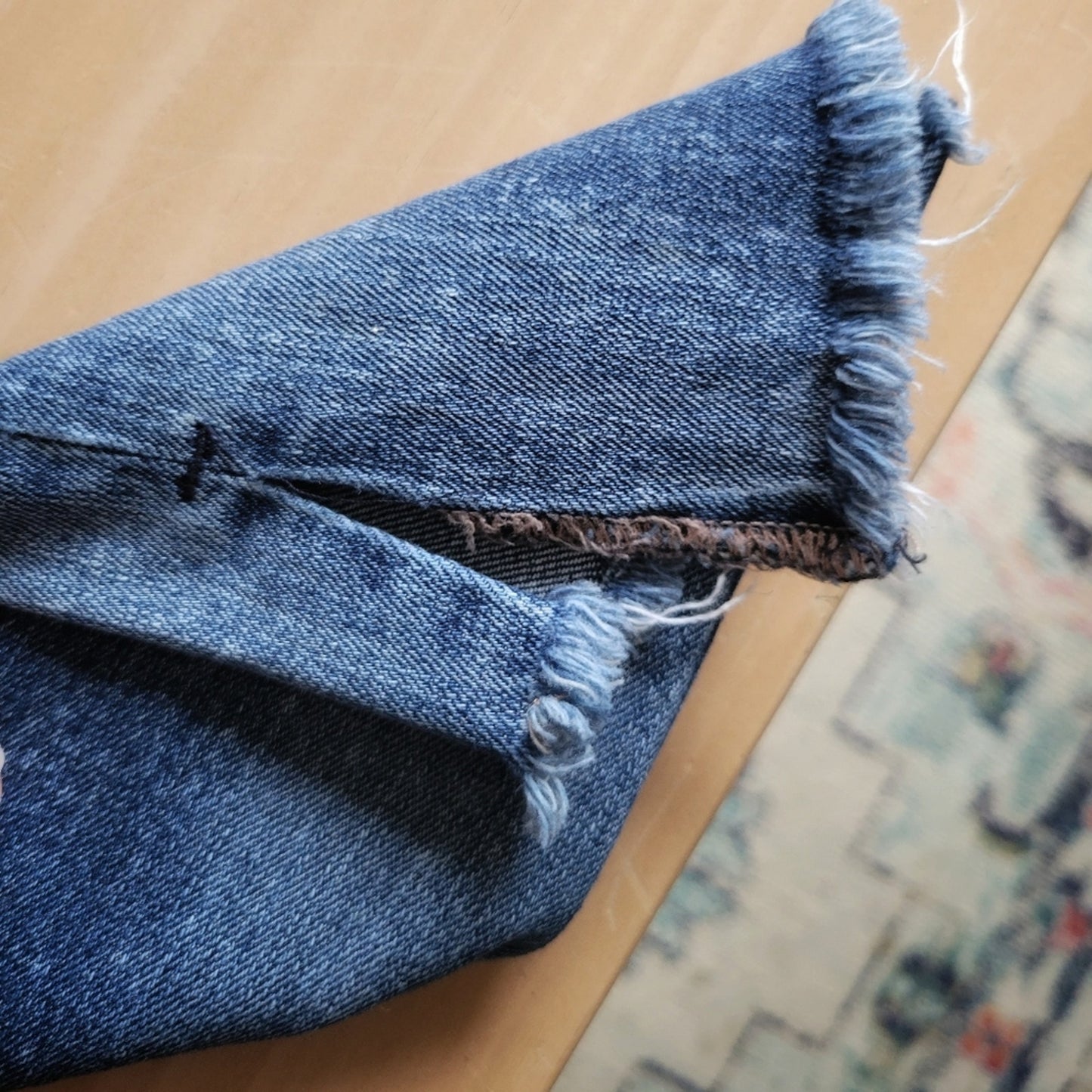 Express Distressed Skinny Ankle Mid Rise Jeans